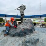 En Huarmey se inicia mantenimiento de la plaza independencia