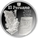 BCR emite moneda alusiva al bicentenario del diario oficial El Peruano